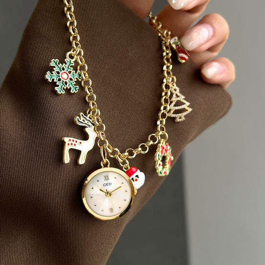Buy Christmas Bracelet Quartz Watch for Women – Stylish Gift
global swanky 2