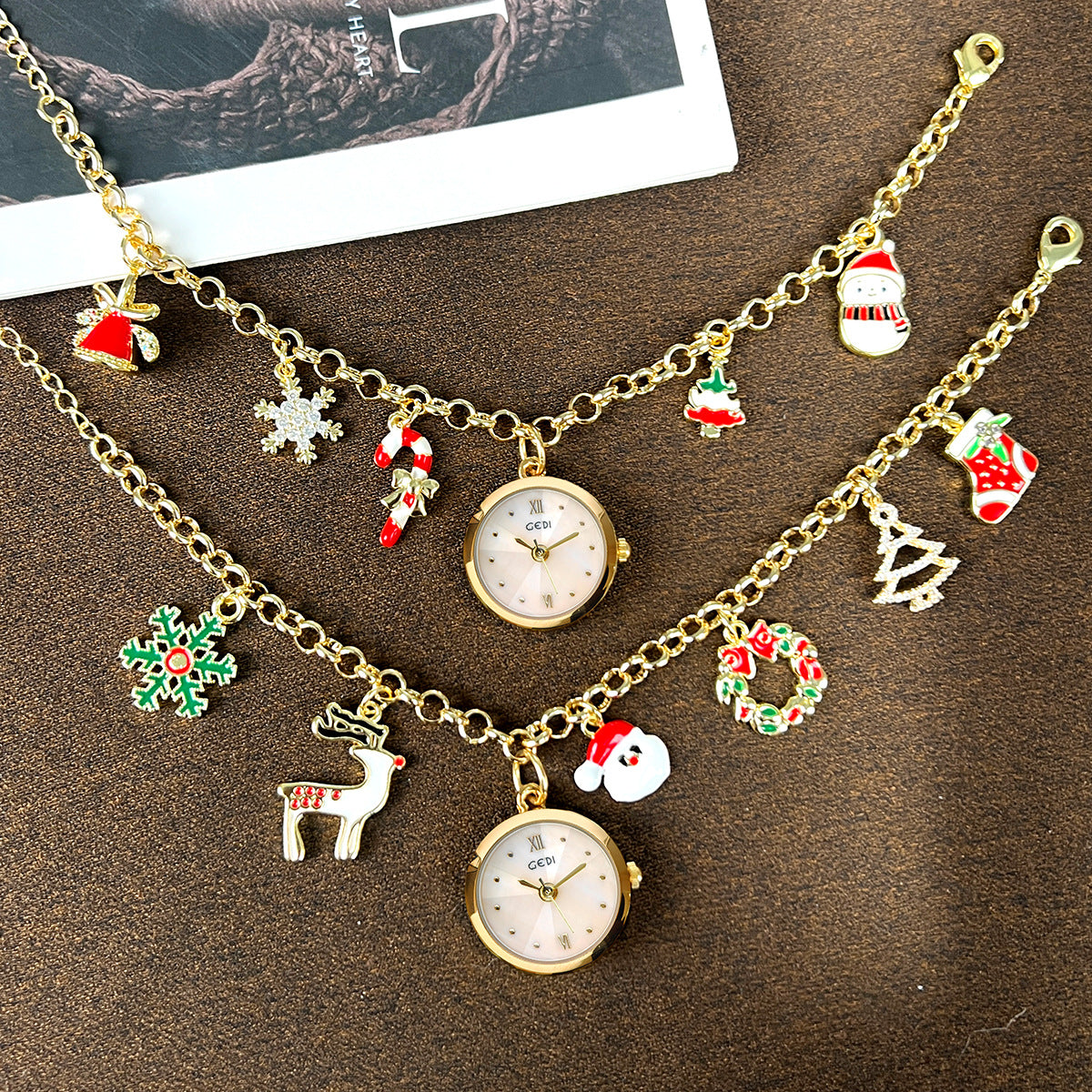 Buy Christmas Bracelet Quartz Watch for Women – Stylish Gift
global swanky 3
