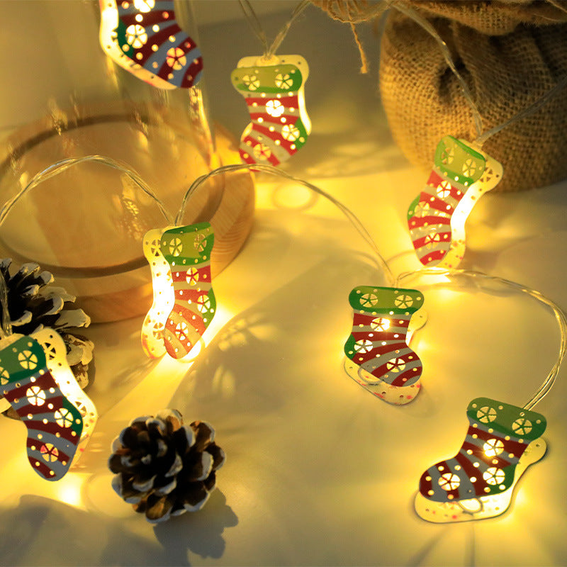Buy Christmas LED Light String Santa Snowman Elk Ornament Decor global swanky 2