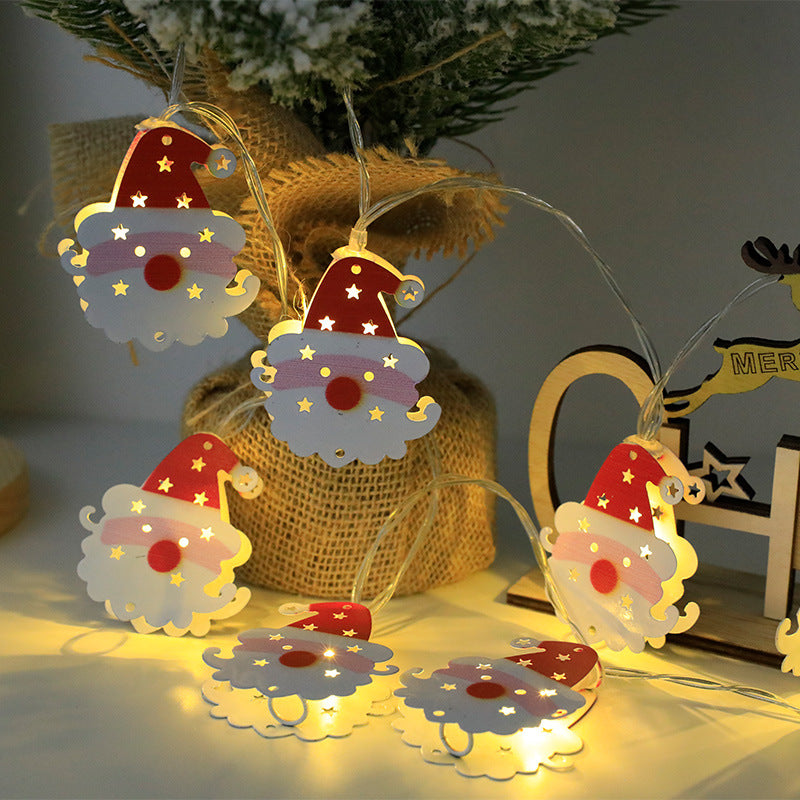 Buy Christmas LED Light String Santa Snowman Elk Ornament Decor global swanky 3