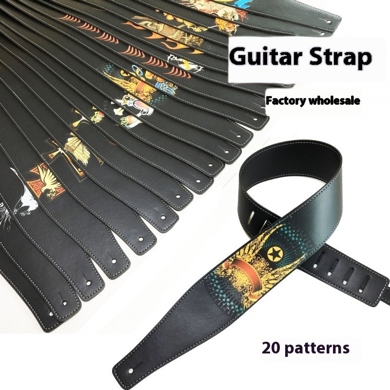 Buy Color Printing Folk Guitar Shoulder Strap Musical Accessory global swanky 1 