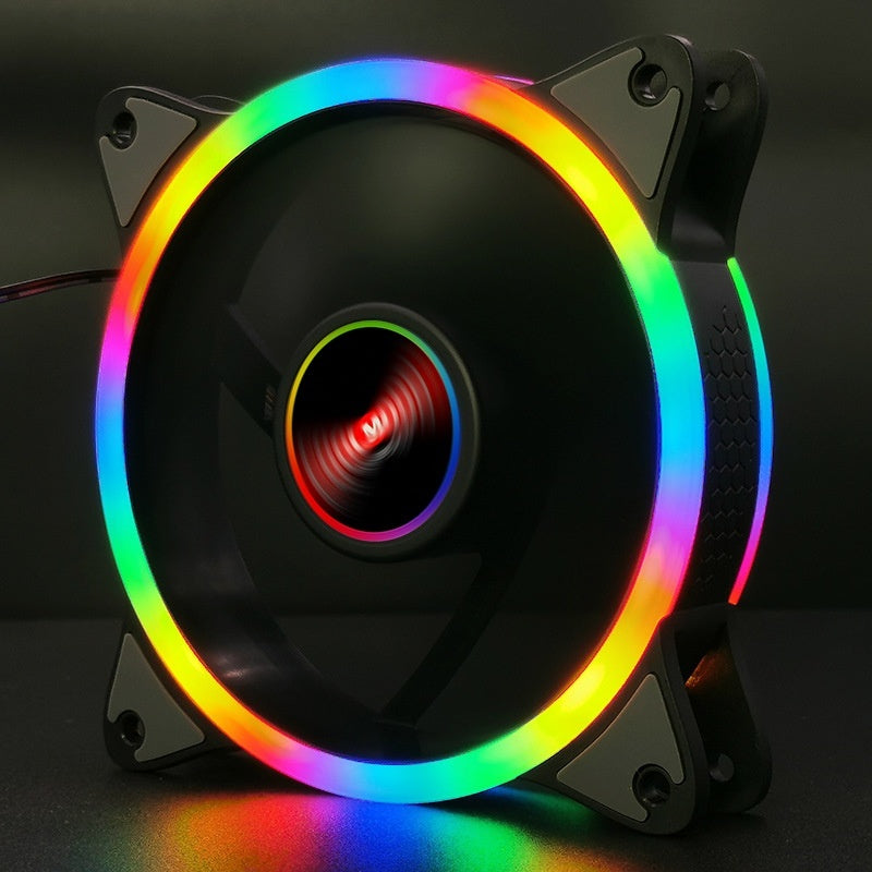 Buy Colorful LED Desktop Computer Fan for RGB Cooling and Airflow global swanky 1