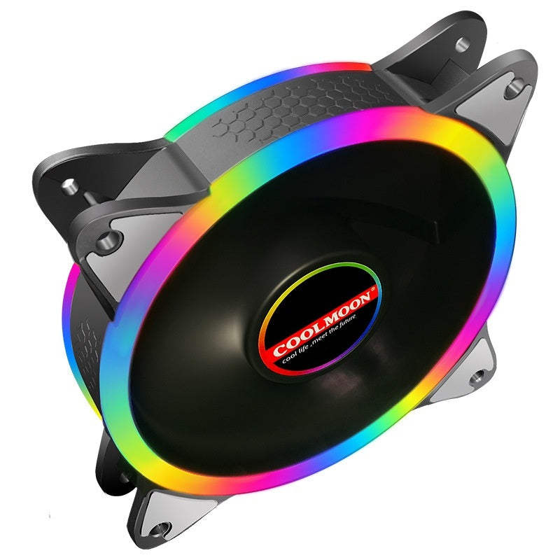 Buy Colorful LED Desktop Computer Fan for RGB Cooling and Airflow global swanky 3