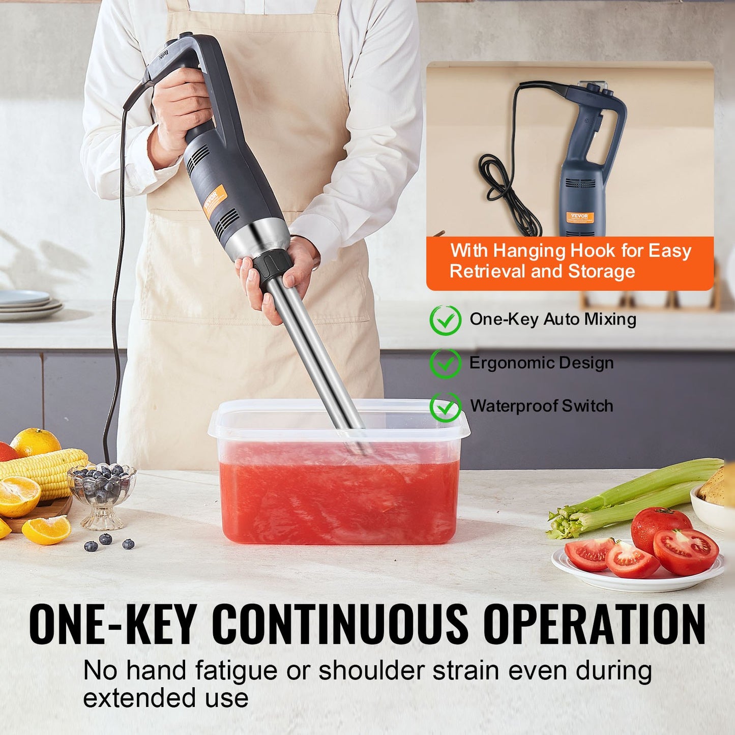 Buy Commercial Immersion Blender 350W Heavy Duty Hand Mixer Tool global swanky 2