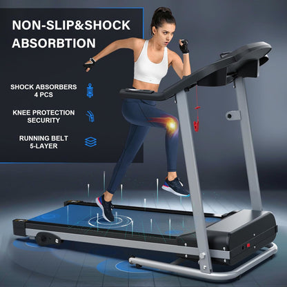 Buy Compact Folding Treadmill for Home with Quiet 2.5HP Motor global swanky 1