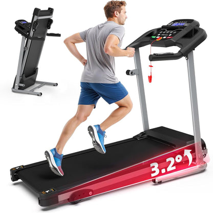 Buy Compact Folding Treadmill for Home with Quiet 2.5HP Motor global swanky 3