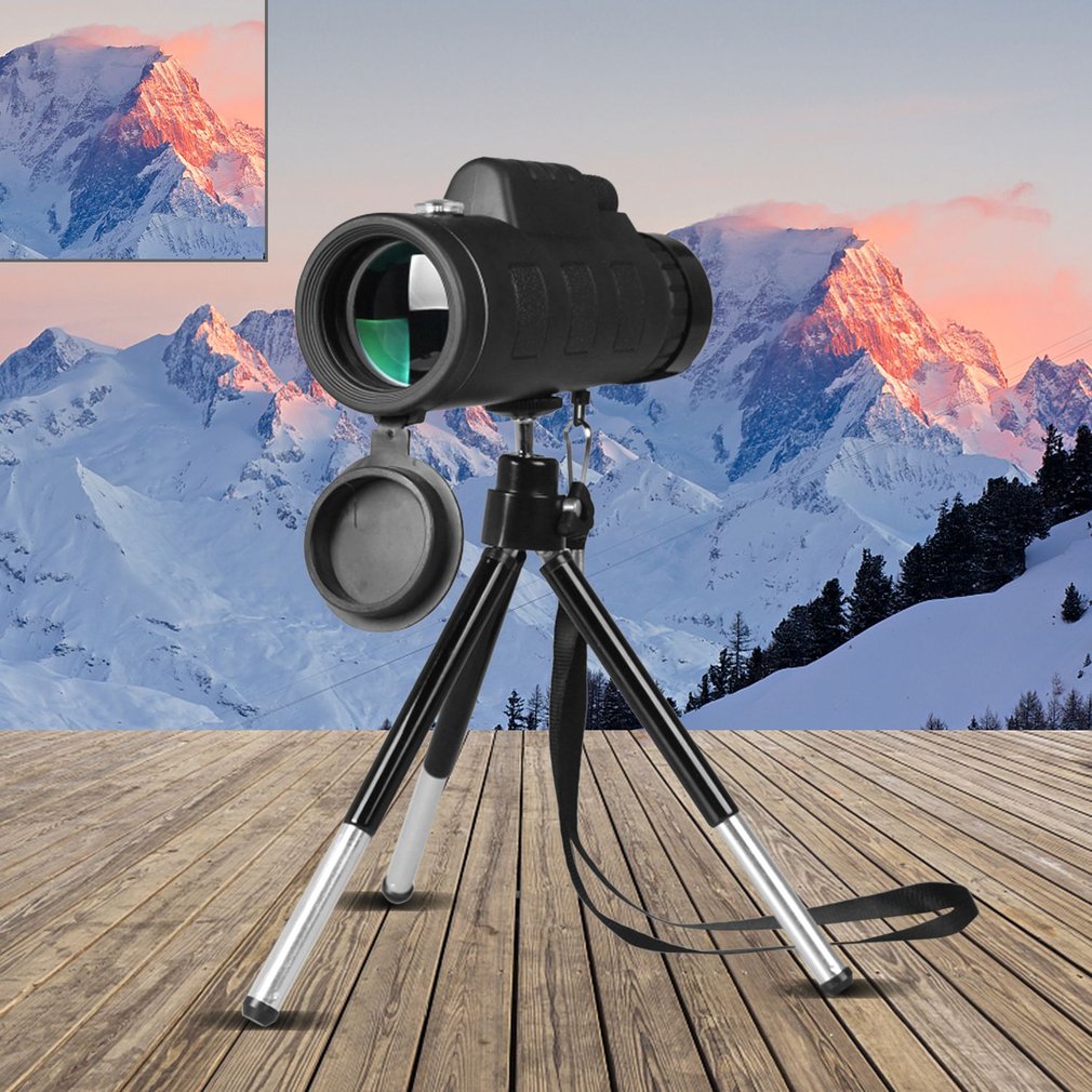 Buy Compatible Monocular Telescope Zoom Scope Phone Clip Tripod globalswanky 01