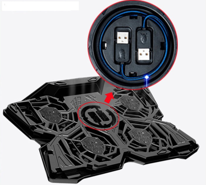 Buy Computer Exhaust Fan Cooling Base for Desktop Airflow Support global swanky 3