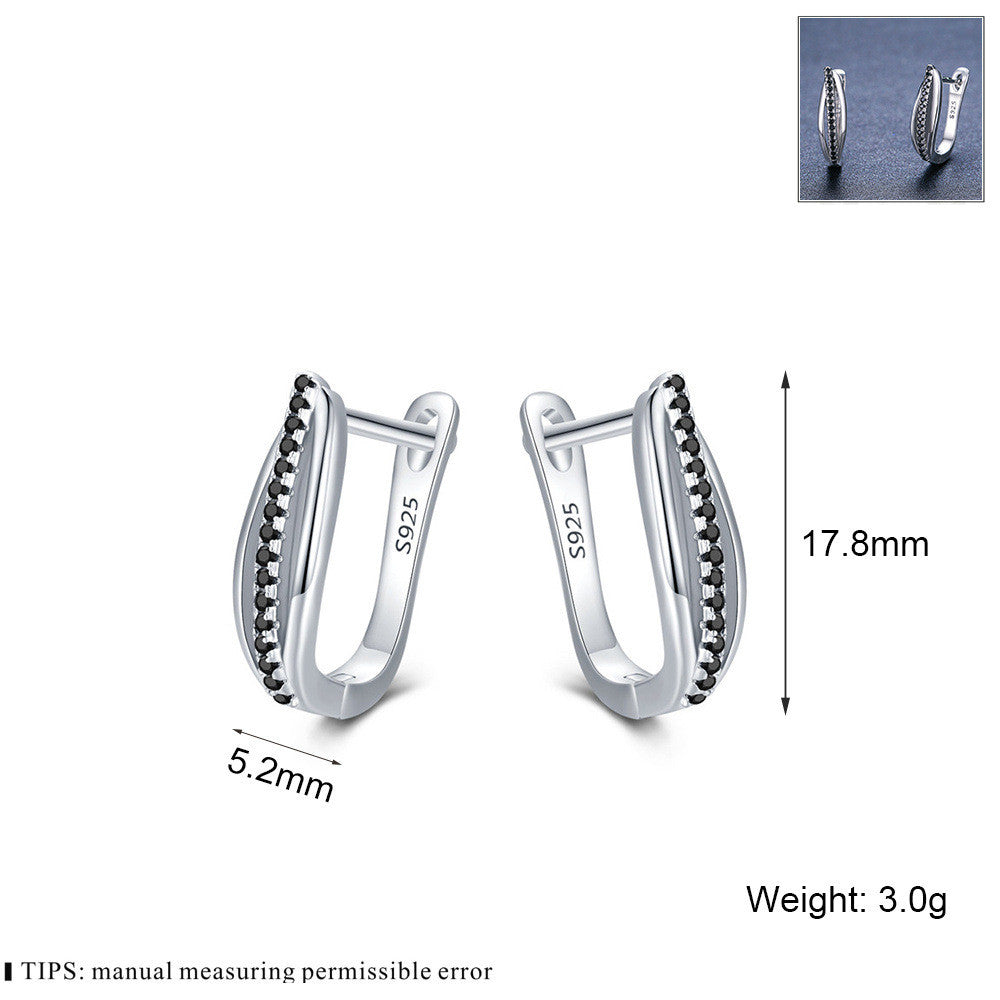 Buy Copper Retro Hong Kong Style Zircon Earrings – Elegant Design global swanky 3