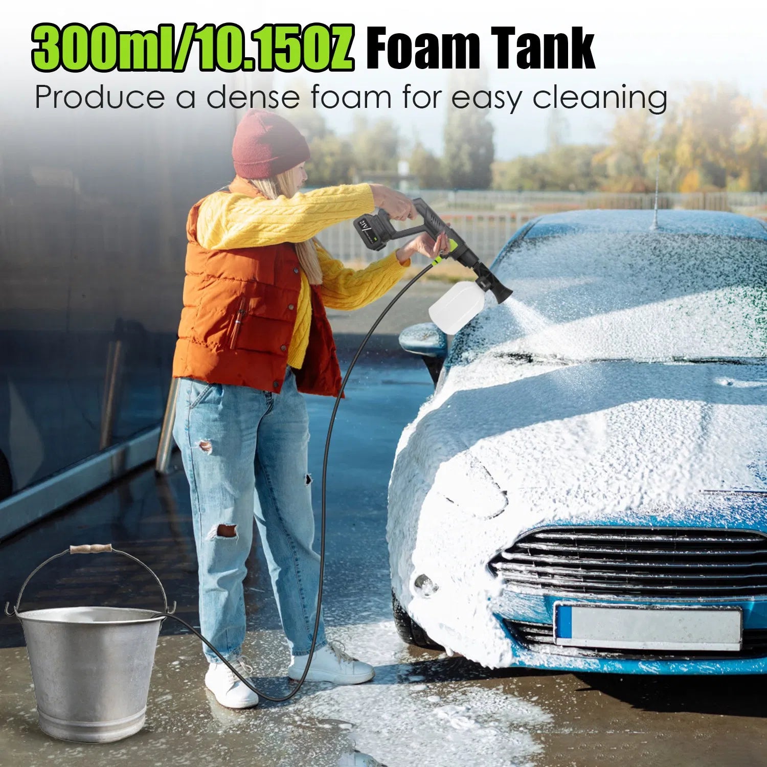 Buy Cordless Pressure Washer 435PSI Portable Car Cleaner Kit global swanky 3