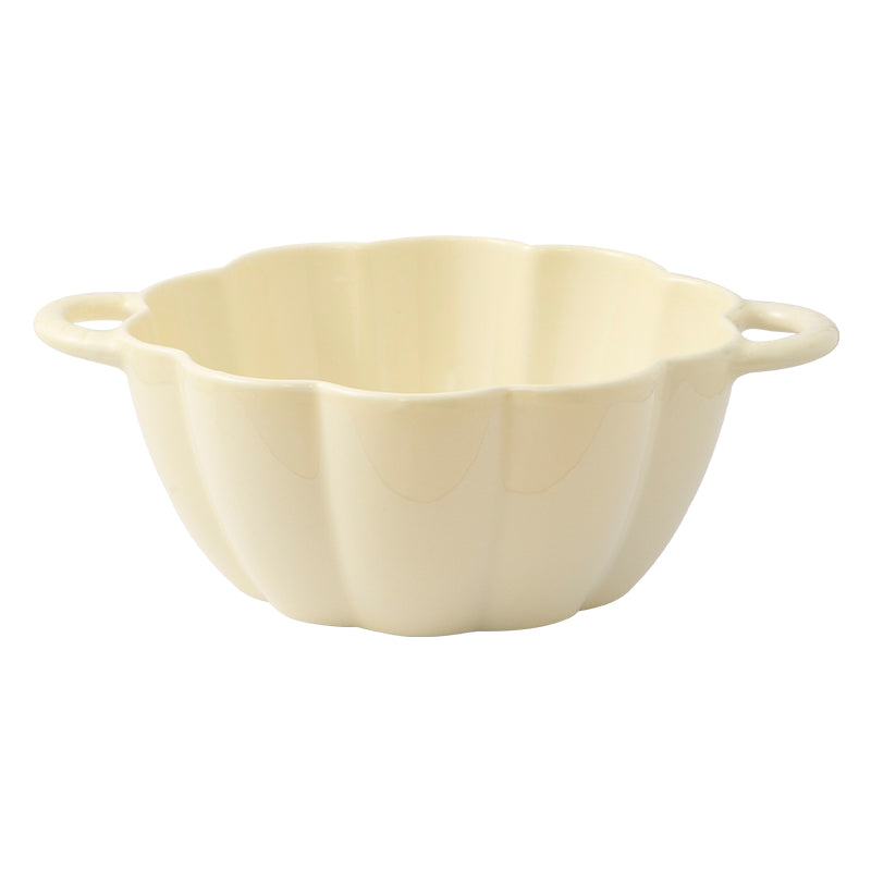 Buy Cream Style Double Ear Soup Bowl for Dining and Meals global swanky 3