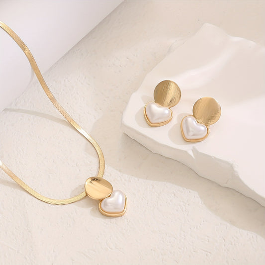 Buy Creative Heart-Shaped Round Pendant Necklace for Women globalswanky 03