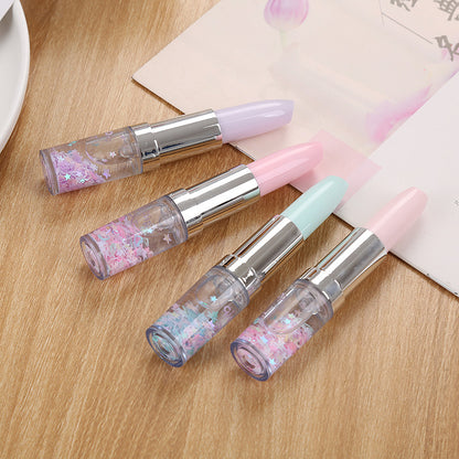 Buy Creative Heart Red Flow Sand Signature Pen Cute Stationery global swanky 3