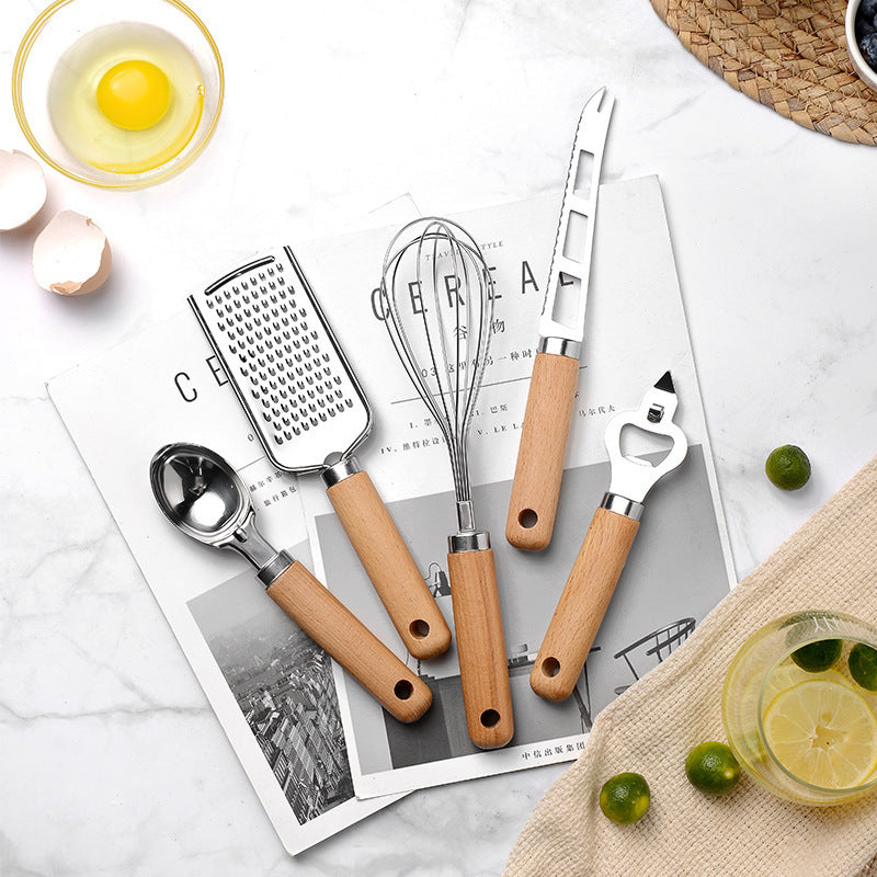 Buy Creative Kitchen Gadget Wooden Handle Home Cooking Tool global swanky 2