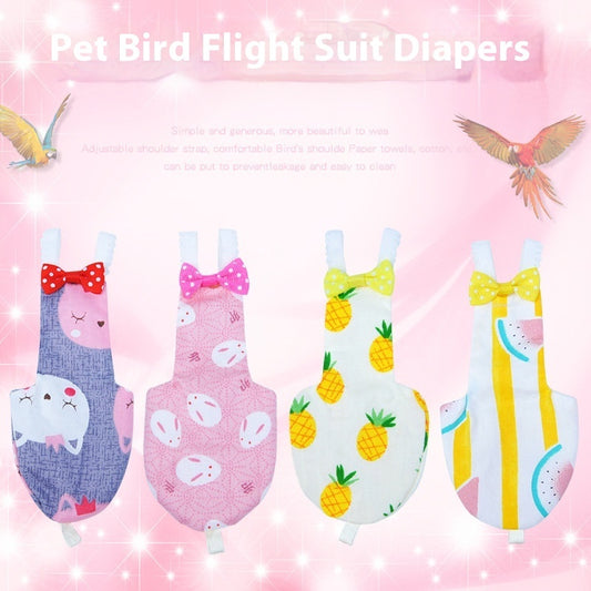 Buy Creative Printed Parrot Diapers Pet Bird Clothing Online globalswanky 01