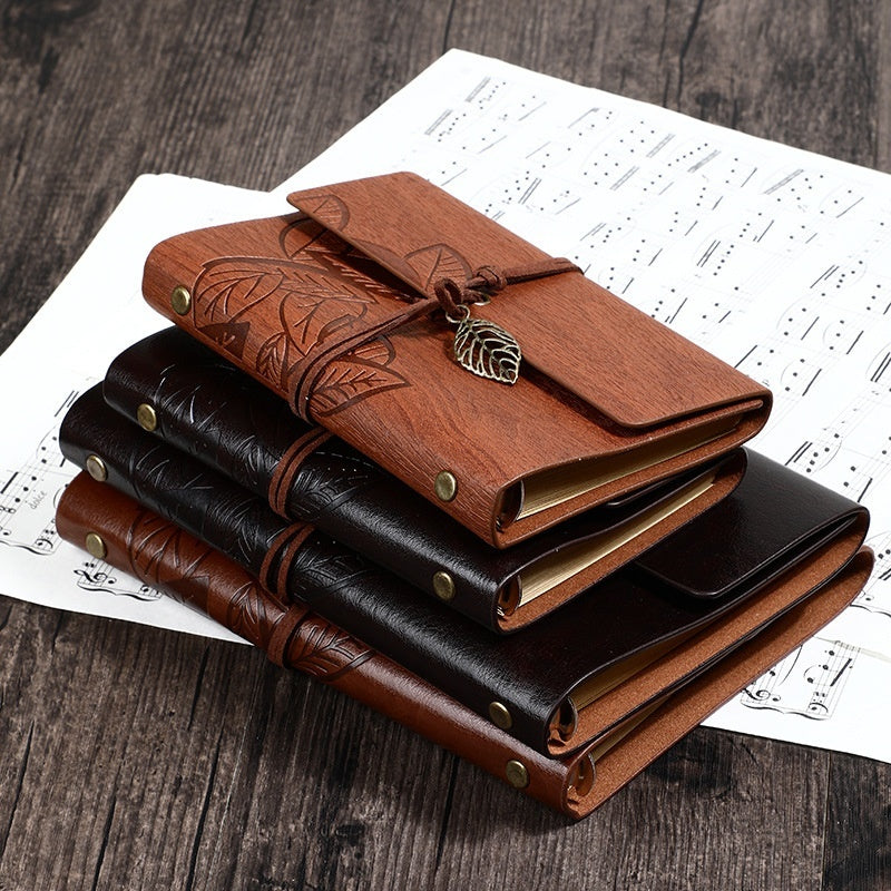 Buy Creative Vintage Leaves Travel Diary Notebook Stationery global swanky 1