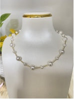 Buy Crystal Pearl Copper Necklace – Self Pickup Available globalswanky 01