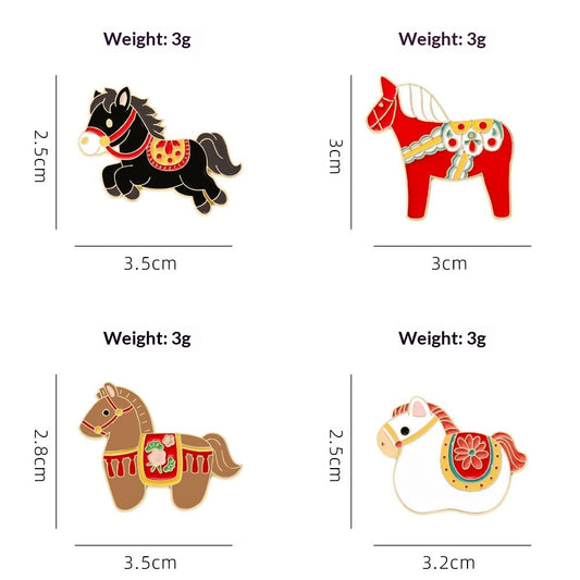 Buy Cute Animal Zodiac Year Gift Brooch Trendy Jewelry Accessory global swanky 3