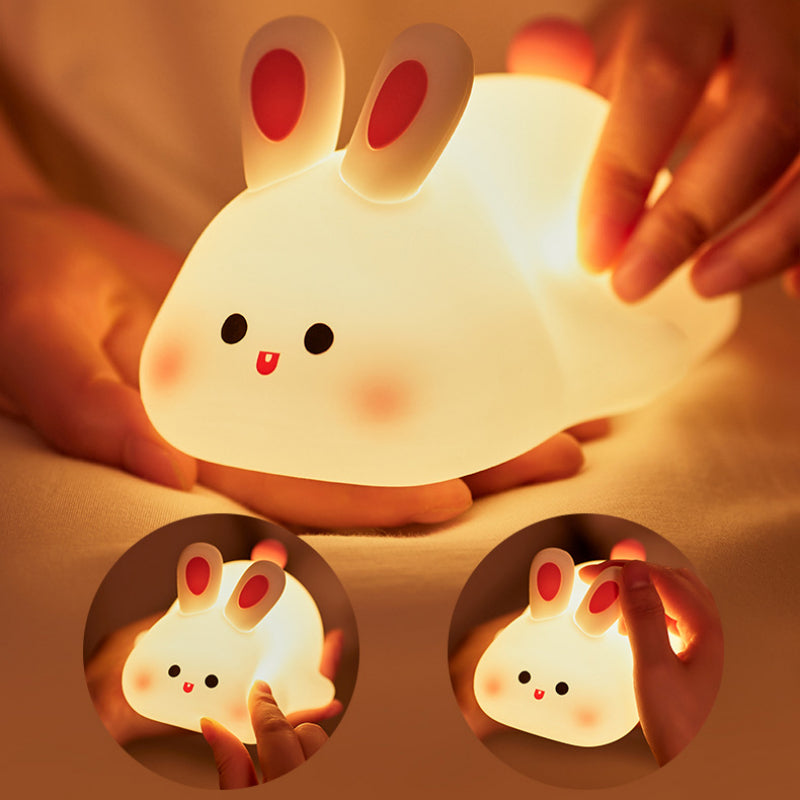 Buy Cute Rabbit LED Night Light Touch Sensor Kids Bedside Lamp global swanky 2
