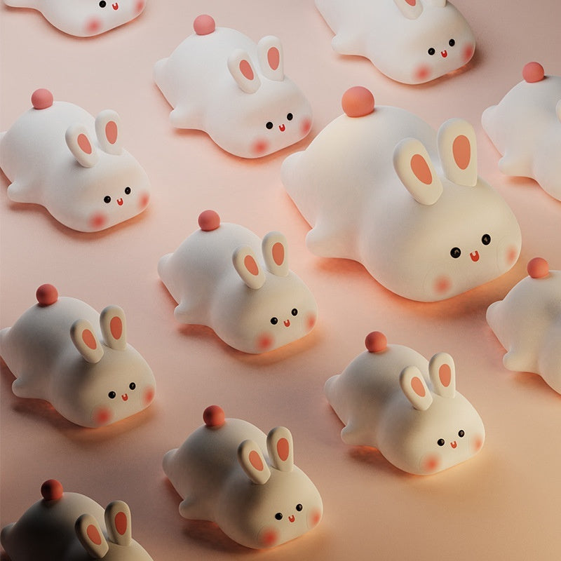 Buy Cute Rabbit LED Night Light Touch Sensor Kids Bedside Lamp global swanky 3