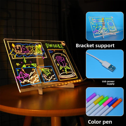 Buy DIY Childrens Luminous Drawing Board for Creative Learning global swanky 3