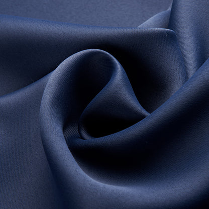 Buy Dark Blue Bedroom Blackout Fabric Printed Curtains for Style Room Global swanky 3