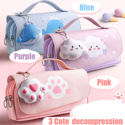 Buy Decompression Pencil Net Red Portable Pencil Bag for Girls
Global swanky 1