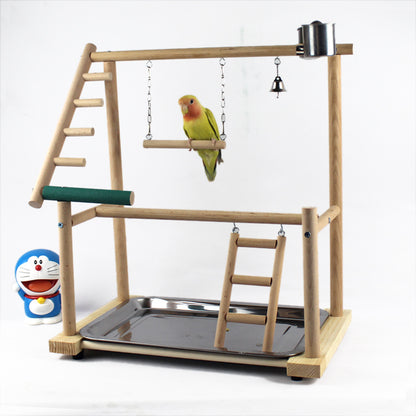 Buy Desktop Bird Stand with Swing Ladder for Training & Play globalswanky 1