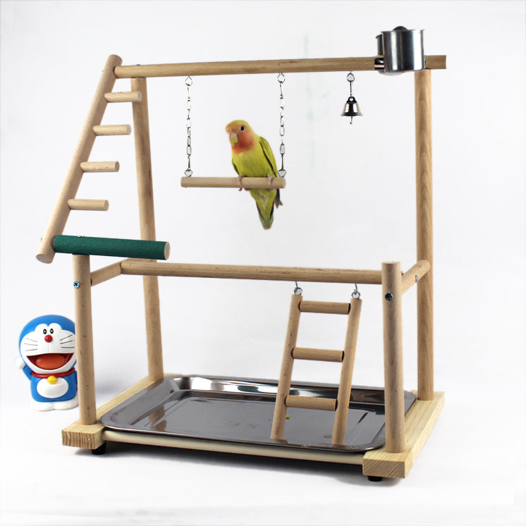 Buy Desktop Bird Stand with Swing Ladder for Training & Play globalswanky 2