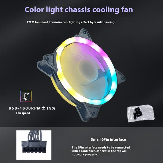 Buy Desktop Computer RGB Mute Chassis Fan for Silent Cooling global swanky 3