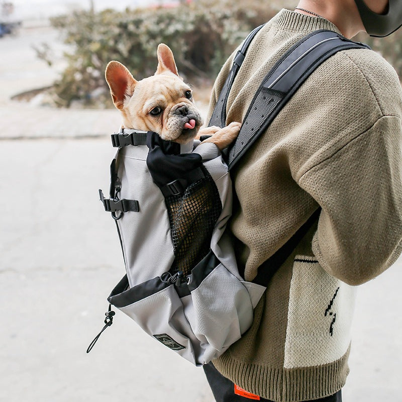 Buy Dog Carrier Backpack With Breathable Mesh and Safety Strap global swanky 1