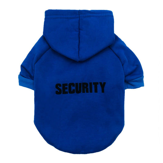 Buy Dog Clothes Fleece Hooded Security Pet Sweater Warm & Cozy global swanky 2