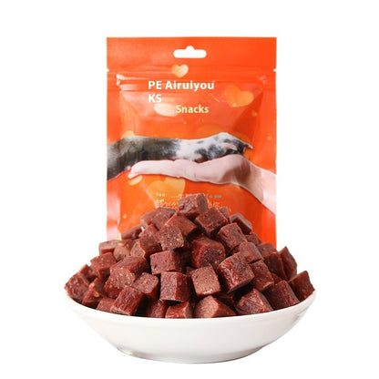 Buy Dried Beef Cubes Dog Snacks Training Reward Pet Treats globalswanky 01
