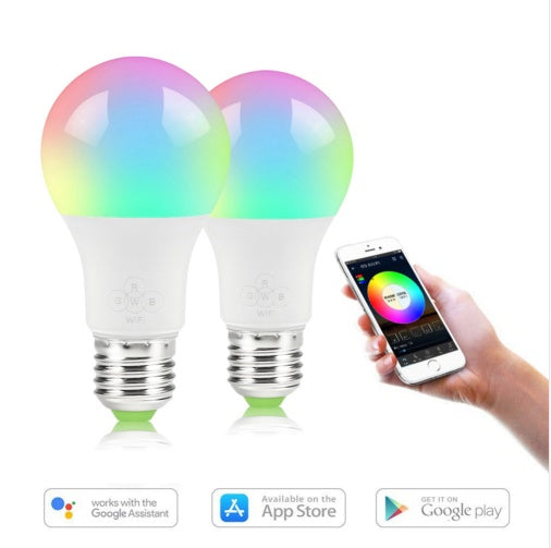 Buy E27 B22 RGB Smart LED Bulb with Music & App Control global swanky 1