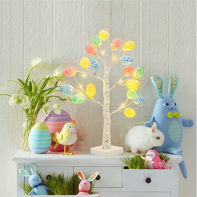 Buy Easter Decoration 60cm Birch Tree LED Light for Spring Party global swanky 2