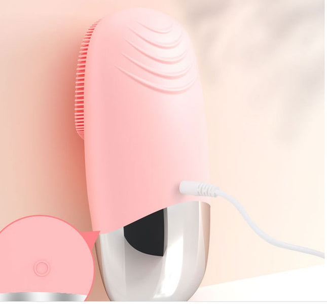 Buy Electric Facial Cleansing Brush Silicone Skin Massager Tool global swanky 2