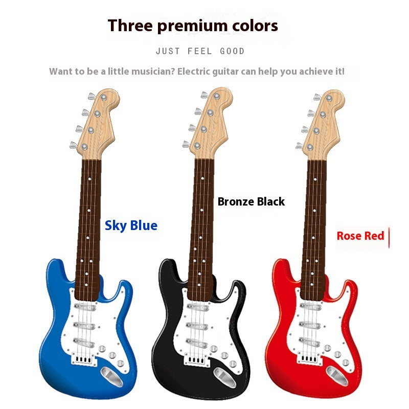 Buy Electric Guitar Toy 4 String Beginner Musical Instrument global swanky 2