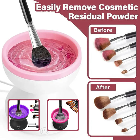 Buy Electric Makeup Brush Cleaner – Portable USB Automatic Tool globalswanky 04