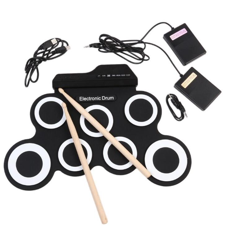 Buy Electronic Drum Set – Portable Practice Kit for Beginners global swanky 1