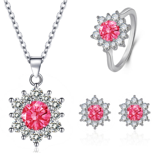 Buy Elegant Full-Diamond Snowflake Jewelry Set for Women globalswanky 01