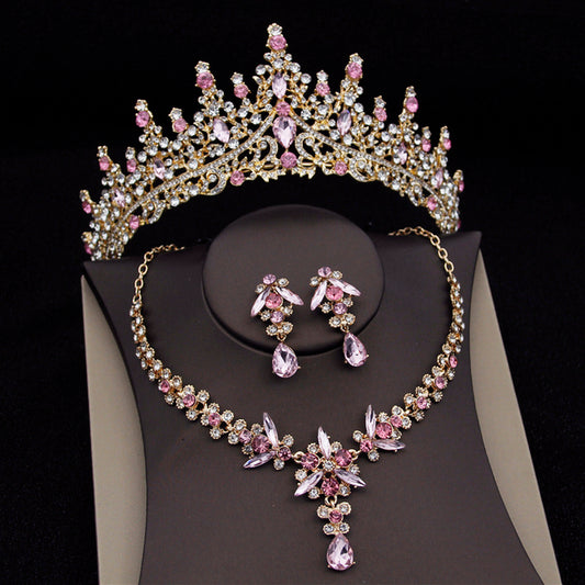 Buy Elegant Royal Queen Bridal Jewelry Sets with Tiara Crown. global swanky 1