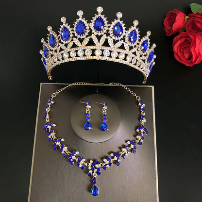 Buy Elegant Royal Queen Bridal Jewelry Sets with Tiara Crown. global swanky 2