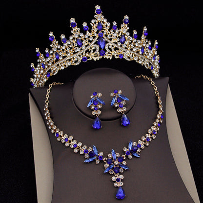 Buy Elegant Royal Queen Bridal Jewelry Sets with Tiara Crown. global swanky 3