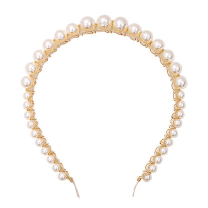 Buy Elegant Thin Pearl Headband for Girls and Women Fashion. global swanky 3