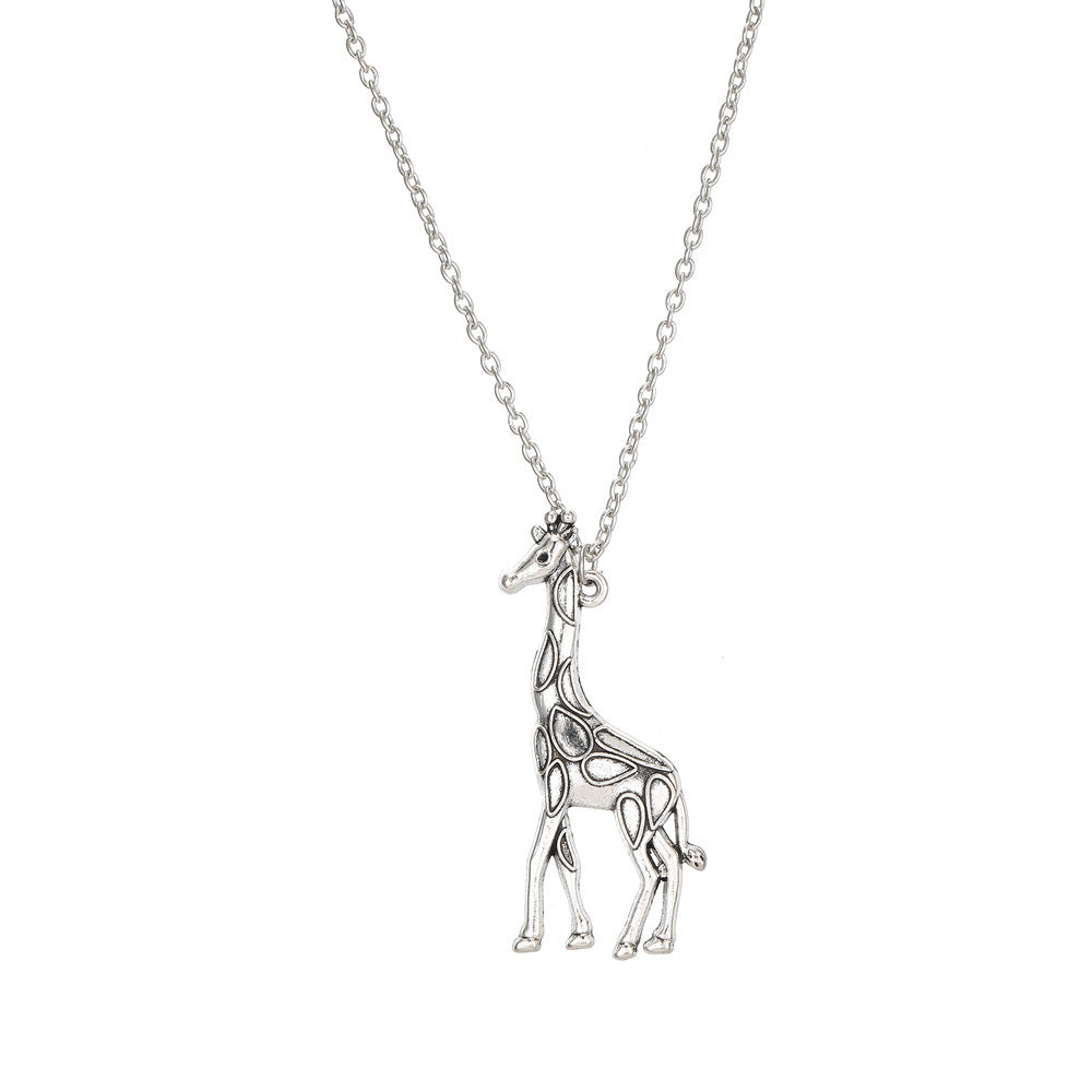 Buy European American Style Giraffe Pendant Alloy Necklace Gift global swanky 3