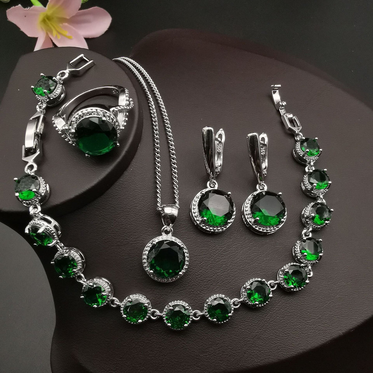 Buy European American Style Round Diamond 4 Piece Jewelry Set global swanky 1