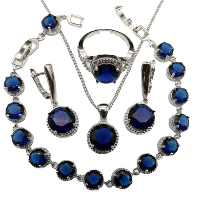 Buy European American Style Round Diamond 4 Piece Jewelry Set global swanky 2