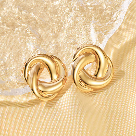 Buy European American Style Titanium Steel Irregular Earrings global swanky 1