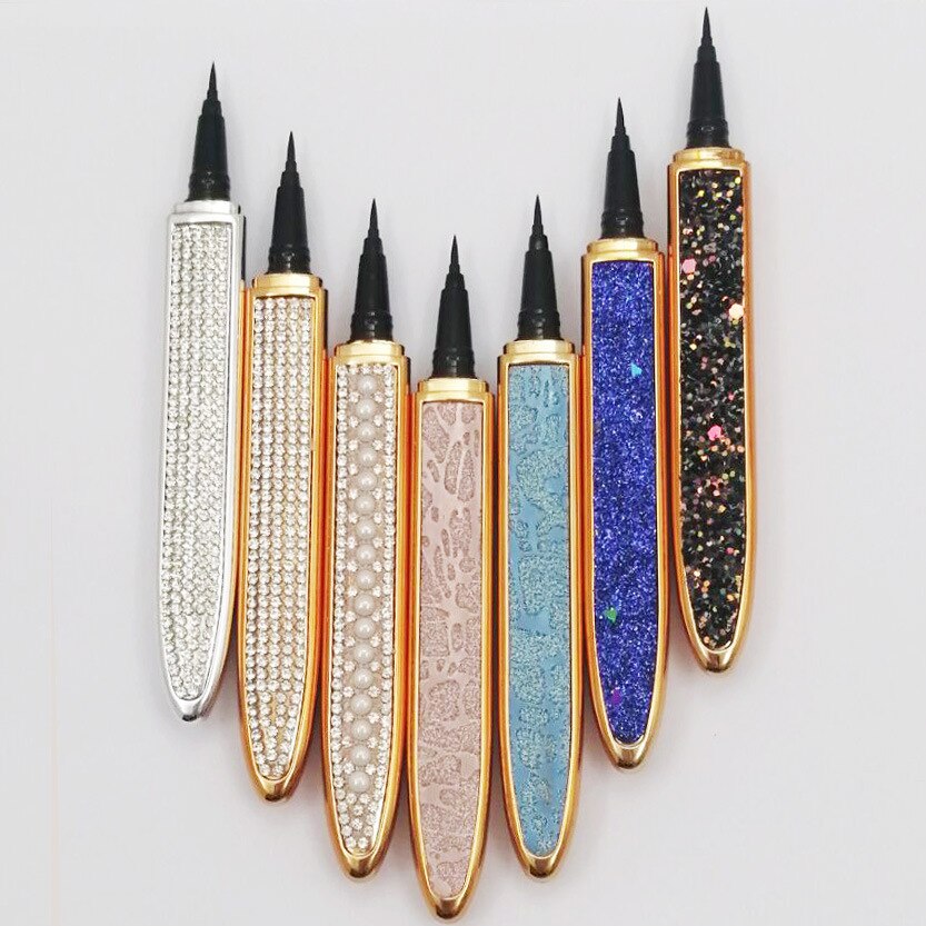Buy False Eyelashes with Self-Adhesive Eyeliner Multicolor Set global swanky 1