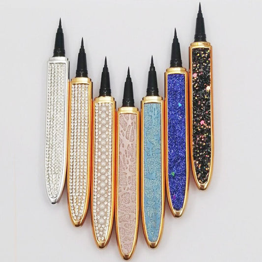 Buy False Eyelashes with Self-Adhesive Eyeliner Multicolor Set global swanky 1